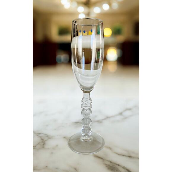 Vintage New Year Eve 2000 Millenium Champagne Party Glass Flute Barware - Picture 2 of 4